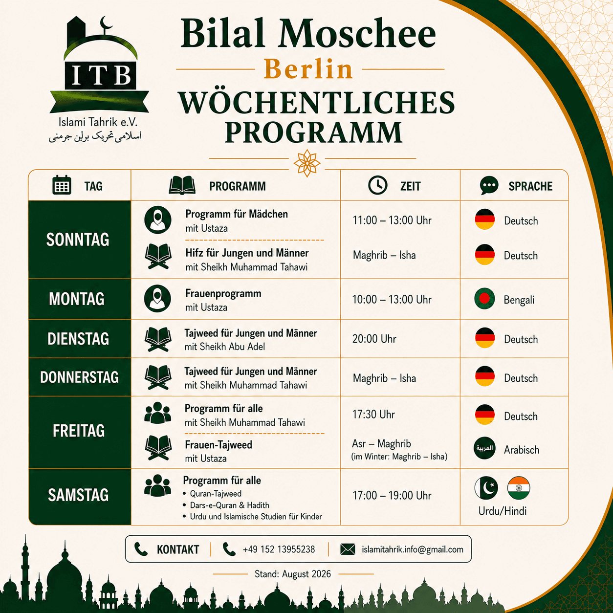 Weekly Programs